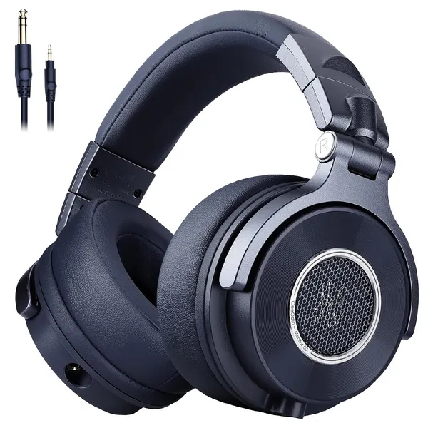 OneOdio Monitor 60 프로페셔널 스튜디오 모니터링 DJ 헤드폰 유선 6.35mm 3.5mm 헤드폰, blue, MONITOR60
