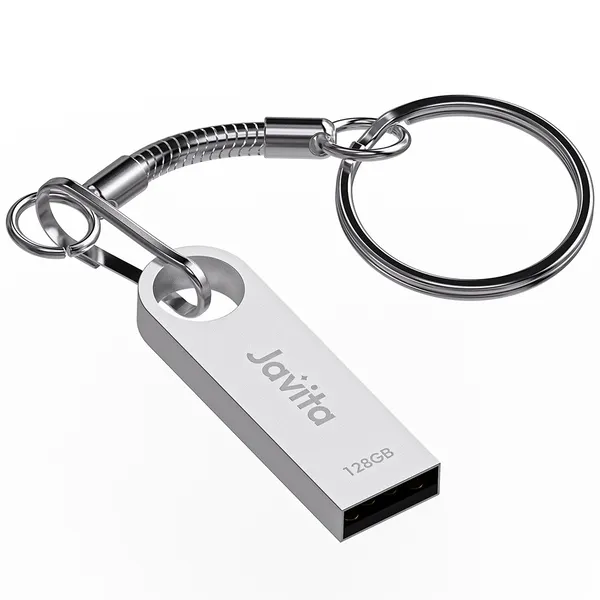 자비타 USB 메모리 카드 실버, 1개, 128GB
