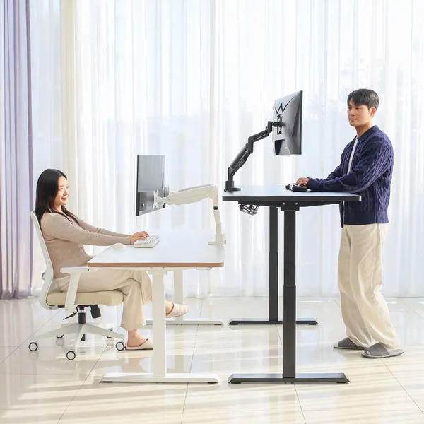 핏쳐 프리미엄 보쉬모터 전동식 모션데스크 B1 1200mm(3STEP), 상판 올블랙+프레임 블랙3step