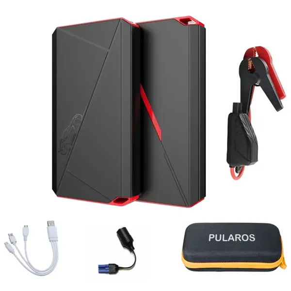 풀라로스 긴급시동 보조배터리 점프스타터+스마트 점프 케이블+ 파우치백 14800mAh, 14800mAh, 1세트