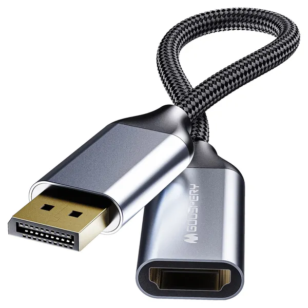 구스페리 DP to HDMI 컨버터 연장 케이블 젠더, 1개, 단일상품