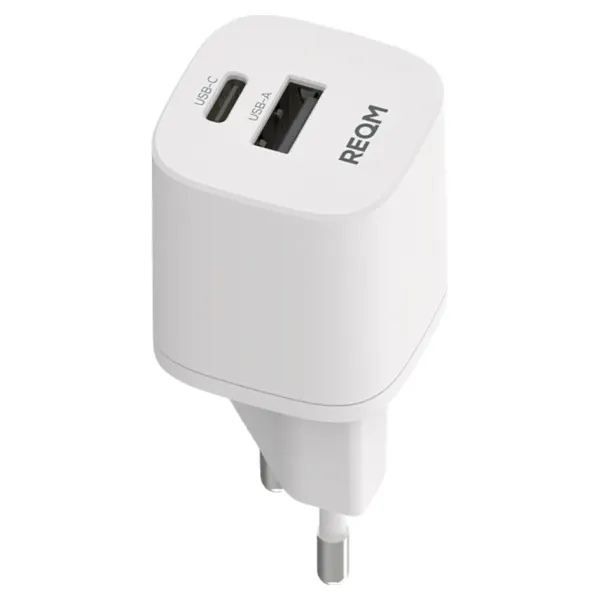 리큐엠 GaN PD PPS 30W 2포트 초고속 멀티충전기, 소프트화이트, 1개