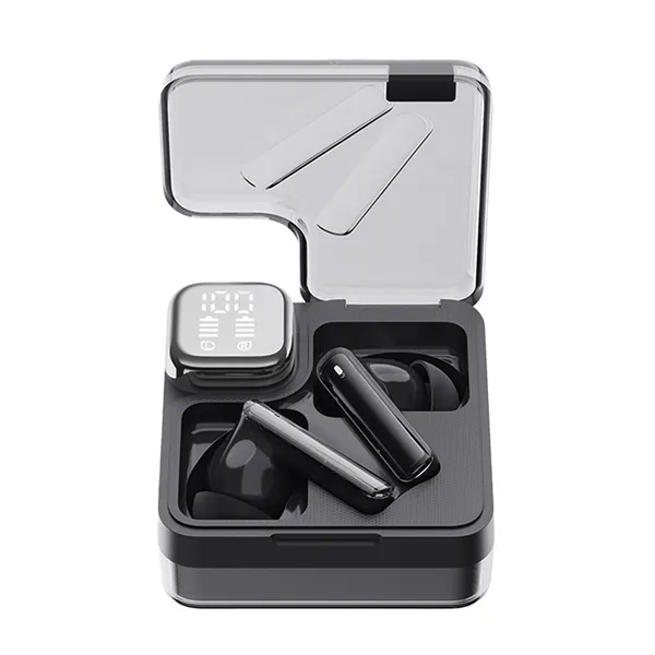 QCY T31 멜로버즈 네오 LED디스플레이 블루투스 이어폰, QCY-T31 MeloBuds Neo, 블랙