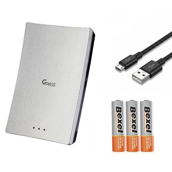 지패스 에어포인트 무선 건전지형 하이패스 단말기 GPASS AP350S, SILVER, 단말기본체 + 유리부착거치대 + 퀵매뉴얼 + USB케이블 + AAA건전지 3p