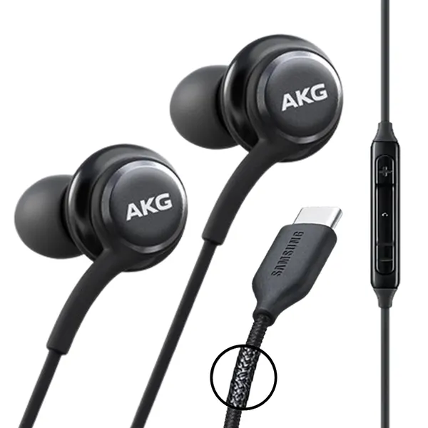 삼성 AKG 이어폰 신형 C타입 갤럭시 S20 S21 S22 S23 Z시리즈 울트라 노트 인강 게임용, 블랙, AKG