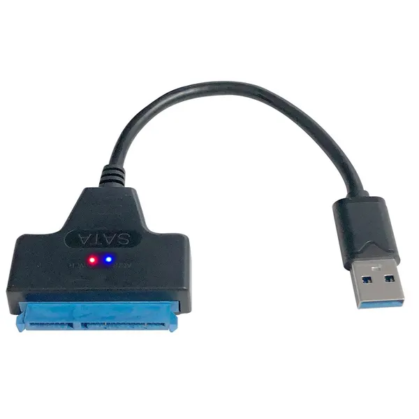 USB3.0 to SATA3 2.5 HDD SSD 외장형 하드케이블 젠더, 35cm, 1개