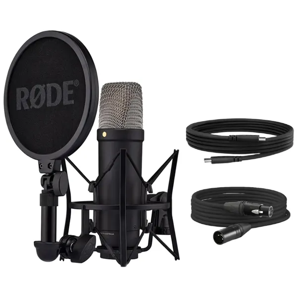 RODE NT1 5th GEN 로데 콘덴서 마이크 보컬 악기용 녹음용 XLR USB 사용 가능 5세대 [정품/블랙], 블랙, 단품