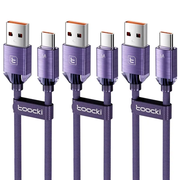 Toocki 아연합금 USB A-C타입 고속 충전케이블