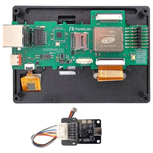 ESP32-P4 4.3인치 IPS 터치 디스플레이 RGB 인터페이스 개발보드, 1개, 전용 디버거 포함