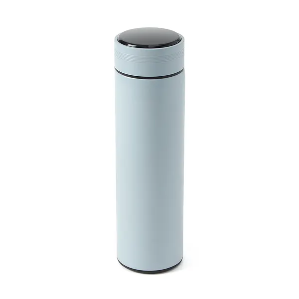 밀앤모어 스마트 온도표시 보온 보냉 텀블러, 스카이, 500ml, 1개