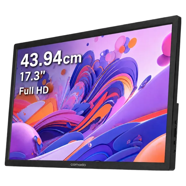 코모도 1730 포터블모니터,휴대용 모니터(17.3인치) 43.94cm, Full HD, 블랙, RWN-MPT1730P, 43.94cm