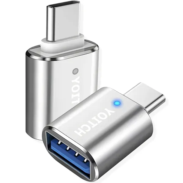 요이치 USB 3.0 A타입 to C타입 플로우 C2 OTG 변환 젠더, 실버, 2개