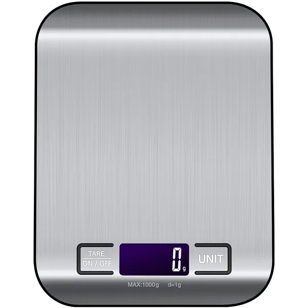홈플래닛 스테인레스 디지털 백라이팅 주방저울 1kg